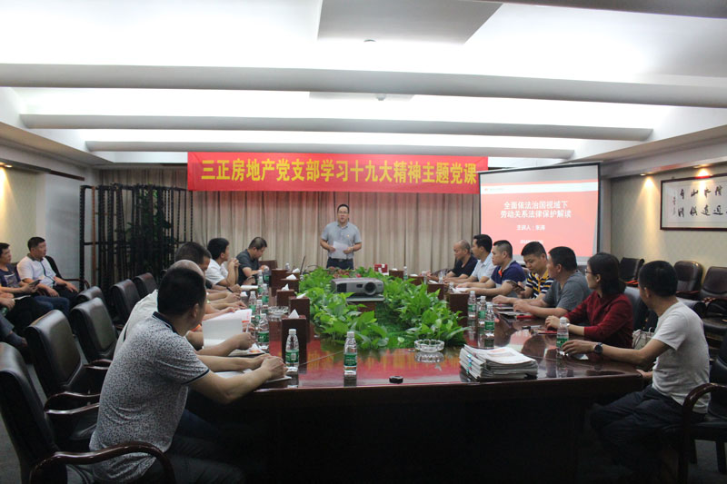 2018年5月20日，三正房地產黨支部學習十九大主題黨課.jpg